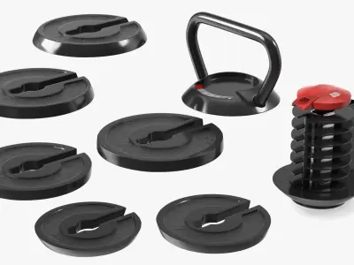Adjustable Kettlebell 3D model