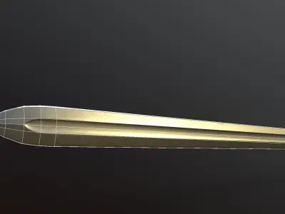 Medieval Sword Low-poly 3D model order