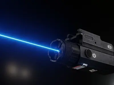 NcSTAR Blue Laser Low-poly 3D model