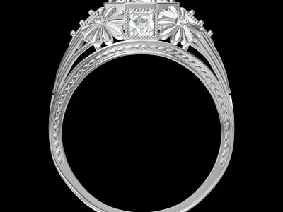 Wedding Ring  3D print model 242