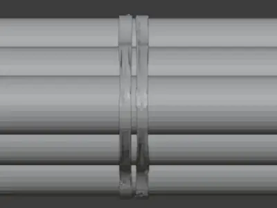 Wooden Logs Low-poly 3D model Low-poly 3D model