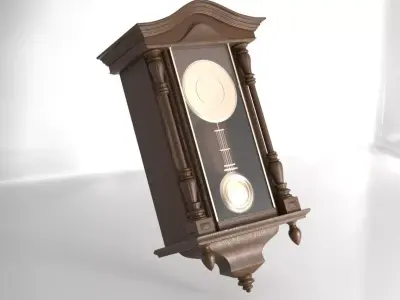 ANTIQUE WALL CLOCK 3D model get