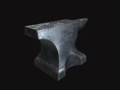 Medieval Anvil Low-poly 3D model