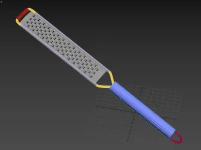 stainless steel hand grater A 3D model