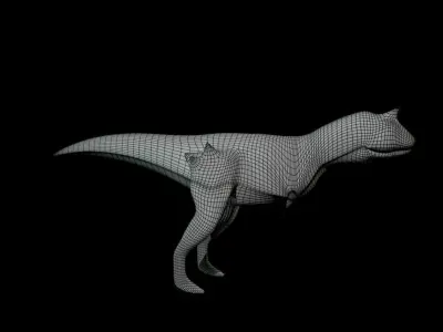 Low-poly Carnotaurus dinosaur Low-poly 3D model