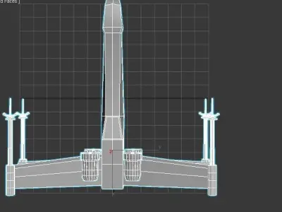Combat plane Low-poly 3D model
