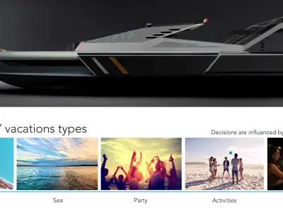 Yacht Boat concept  Principessa  3D model