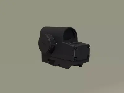 Belomo RS-M Compact Red Dot Sight Low-poly 3D model