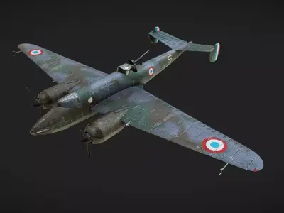 Liore et Olivier LeO451 Low-poly 3D model