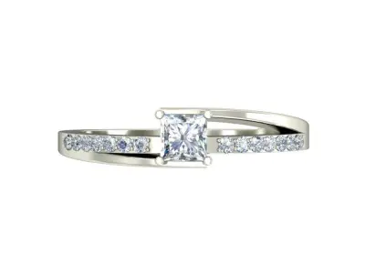 Wedding Ring  3D print model 156