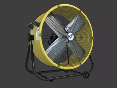 Air Circulator Low-poly 3D model