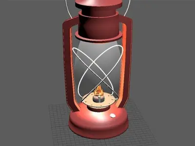 Oil Lantern  3D model purchase