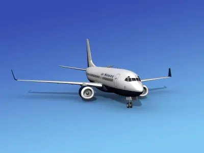 Boeing 737-700ER Jet Midway 3D model