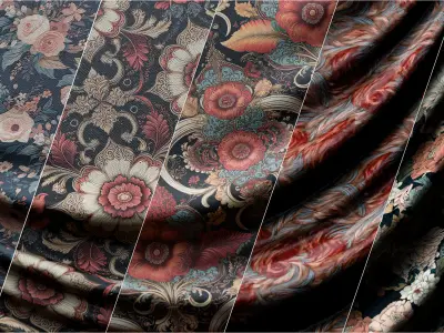 Victorian Fabric - Cloth Texture - Material Pack Texture