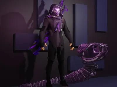 Cyber Masked 3D model