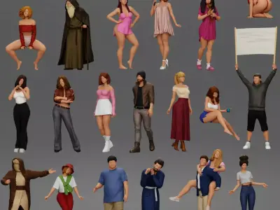 Tier20- 20 Figures for January 3D print model