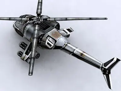 3DRT - Sci-Fi Forces - Helicopter 1  Low-poly 3D model