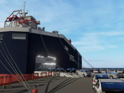  Roro Panama Ship 3D model