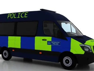 Mercedes Benz Sprinter L2H2 2015 England Police Passenger UK 3D model