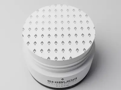 Cosmetic cream jar  Pump bottle Low-poly 3D model