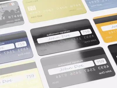 Credit Cards - 8 Generic Payment Props with Custom Design 3D model