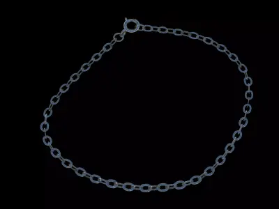 Basic jewelry chain part set with a blender native rig 3D model