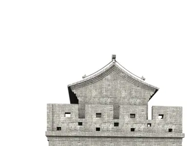 Great Wall of China 3D model Textured