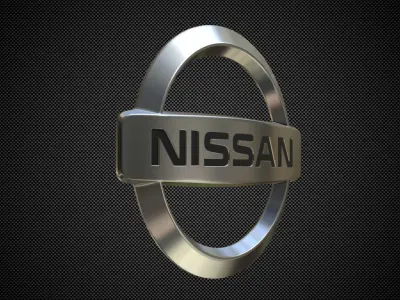 nissan logo 3D model