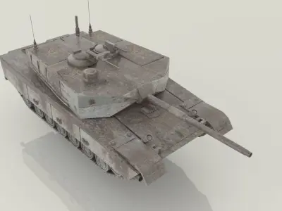 Military Tank  Low-poly 3D model