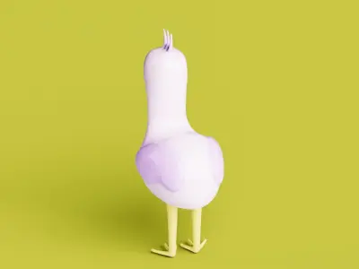 Monstre 2 Low-poly 3D model