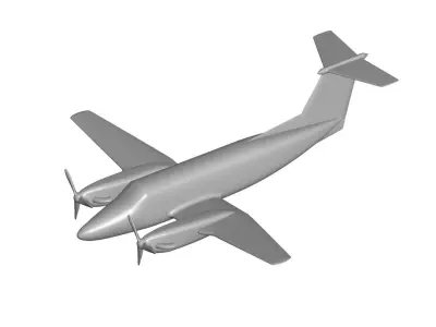 Beechcraft Super King Air 3D model purchase