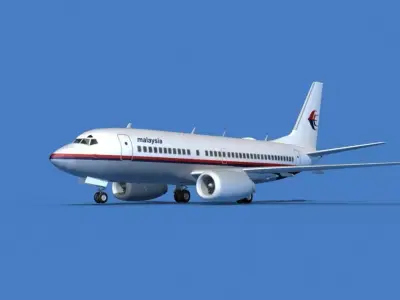 Boeing 737 MAX 7 Malaysia 3D model