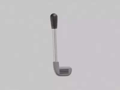 Cartoon Golf Club Low-poly 3D model