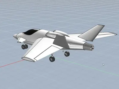 Aircraft 3dprintable concept 3D print model