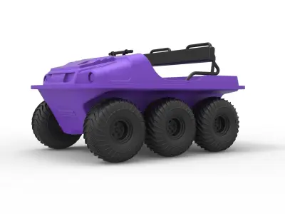 Argo 750 HD 6x6 Scale 1 to 18 3D print model