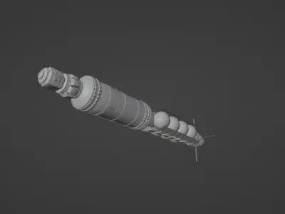 Spacestation - Realistic 3D model of a spacestation 3D model