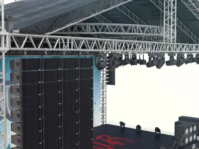 Outdoor Stage 3D model purchase