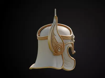 Stylized Persian Helmet - Pearl Dervish 3D print model