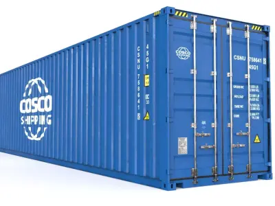 40 feet High Cube COSCO shipping container 3D model