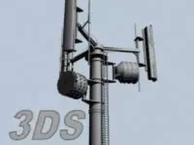 Cell Phone Tower 3D Model 3D model