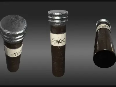 Plague Doctor Medical Gear Low-poly 3D model