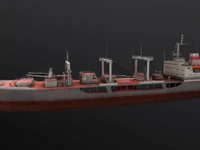 Chilikin-tanker Low-poly 3D model