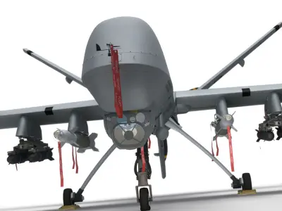 MQ-9 Reaper Military Aircraft Drone 3D model purchase