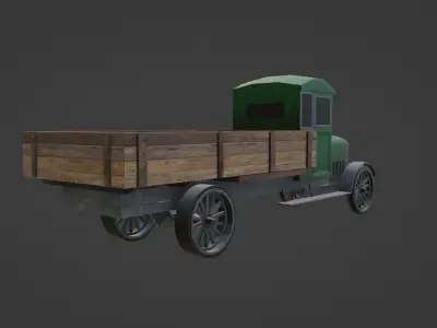 Brockway 1925 Low-poly 3D model
