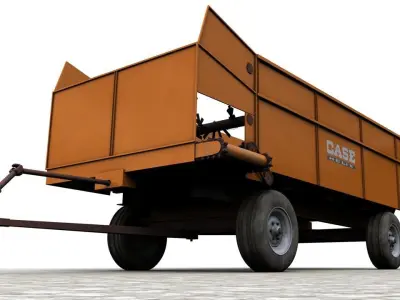 Case Helix Bunk Feeder wagon  3D model