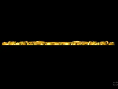 Antique Clock Sculpture Work-SCT081 3D print model