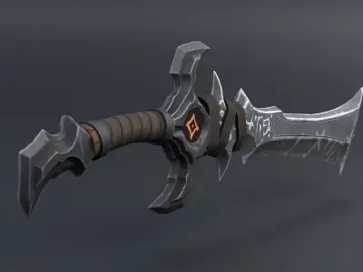 Low Poly Pbr Sword Low-poly 3D model