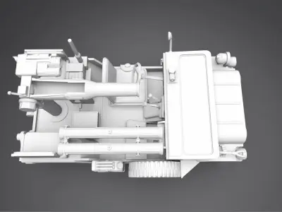 Jeep Willys Anti Tank 3D print model
