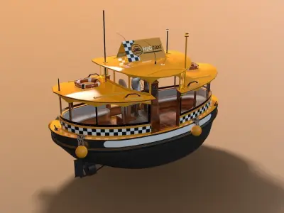Passanger Ferry 3D Model Pack