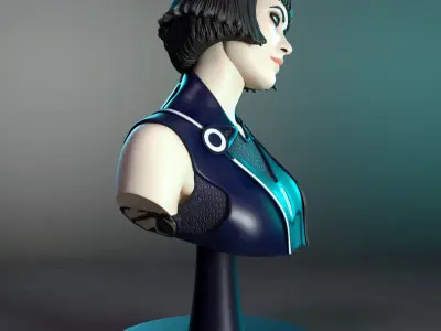 Quorra bust Free 3D print model